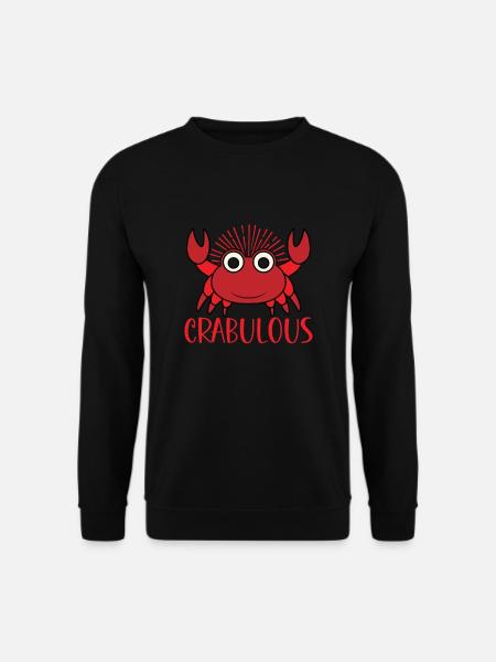 Krabbenkrabbenkrabbenflüsterer Krabbenjagdfischer - Unisex Pullover - Schwarz
