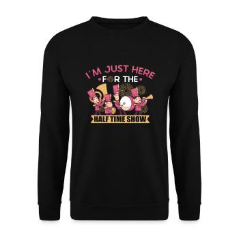 Marching Band Clarinetist School Probenmusik - Unisex Pullover - Schwarz - Vorne - Alina (178cm) & Michal (187cm)