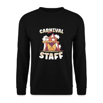 Circus Arts Circus Artists Event Staff - Unisex Sweatshirt - black - Front - Alina (178cm) & Michal (187cm)