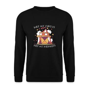 Circus Arts Circus Artists Event Staff - Unisex Sweatshirt - black - Front - Alina (178cm) & Michal (187cm)