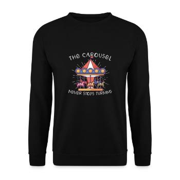 Circus Arts Circus Artists Event Staff - Unisex Sweatshirt - black - Front - Alina (178cm) & Michal (187cm)