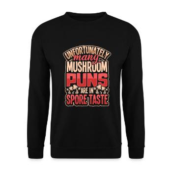 Morels Mushroom Picker Mushroom Farmer Mushroom - Unisex Sweatshirt - black - Front - Alina (178cm) & Michal (187cm)