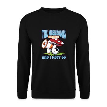 Morels Mushroom Picker Mushroom Farmer Mushroom - Unisex Pullover - Schwarz - Vorne - Alina (178cm) & Michal (187cm)