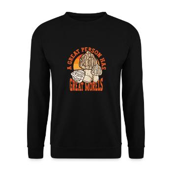 Morels Mushroom Picker Mushroom Farmer Mushroom - Sweat-shirt Unisexe - noir - Devant - Alina (178cm) & Michal (187cm)