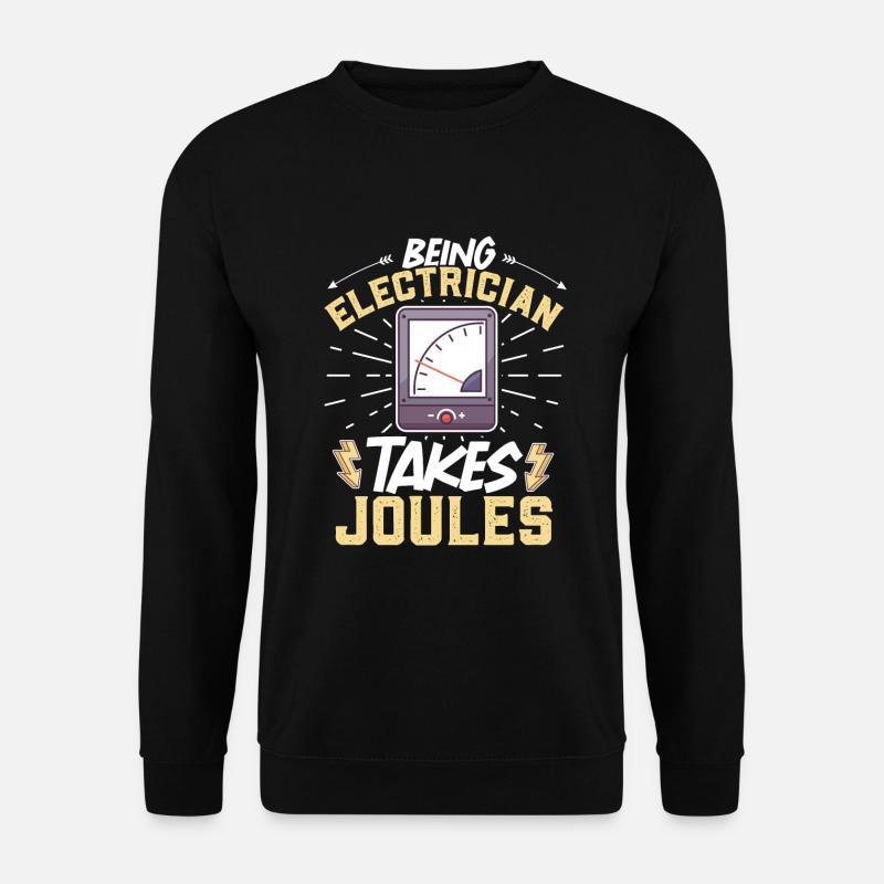 Electrician Electrical Engineer Lineman Electrical - Unisex Pullover - Schwarz