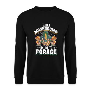 Morels Mushroom Picker Mushroom Farmer Mushroom - Sweat-shirt Unisexe - noir - Devant - Alina (178cm) & Michal (187cm)