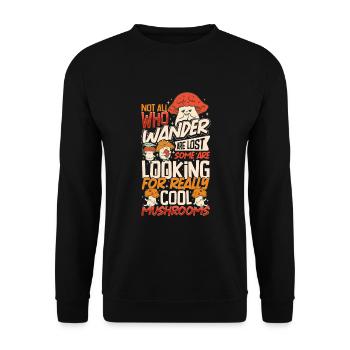 Morels Mushroom Picker Mushroom Farmer Mushroom - Unisex Pullover - Schwarz - Vorne - Alina (178cm) & Michal (187cm)