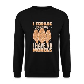 Morels Mushroom Picker Mushroom Farmer Mushroom - Sweat-shirt Unisexe - noir - Devant - Alina (178cm) & Michal (187cm)