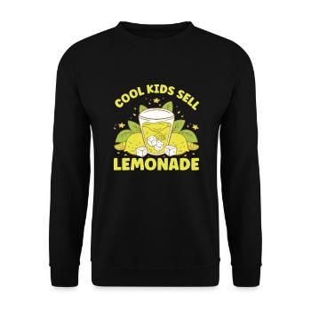Lemonade Rack Lemon Juice Homemade - Unisex Sweatshirt - black - Front - Alina (178cm) & Michal (187cm)