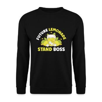 Lemonade Rack Lemon Juice Homemade - Unisex Sweatshirt - black - Front - Alina (178cm) & Michal (187cm)