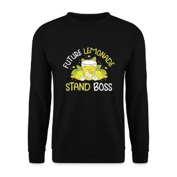 Lemonade Rack Lemon Juice Homemade - Unisex Sweatshirt - black - Front - Alina (178cm) & Michal (187cm)