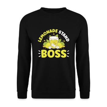 Lemonade Rack Lemon Juice Homemade - Unisex Sweatshirt - black - Front - Alina (178cm) & Michal (187cm)