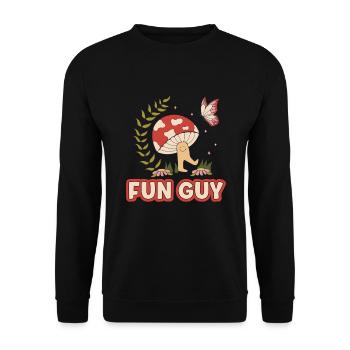 Morels Mushroom Picker Mushroom Farmer Mushroom - Unisex Sweatshirt - black - Front - Alina (178cm) & Michal (187cm)