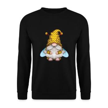 Gnome Abeille Abeille Apiculteur Apiculture Abeille Apiculture - Sweat-shirt Unisexe - noir - Devant - Alina (178cm) & Michal (187cm)