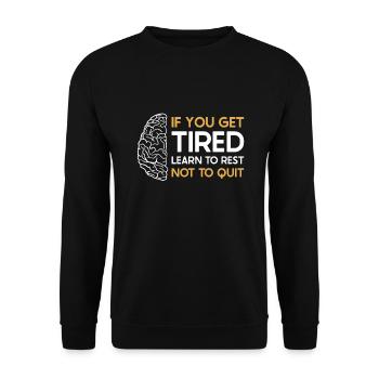 Stroke Survivor Stroke Awareness - Unisex Sweatshirt - black - Front - Alina (178cm) & Michal (187cm)