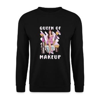 Beautician Esthetician Make Up Beauty-care Salon - Unisex Sweatshirt - black - Front - Alina (178cm) & Michal (187cm)