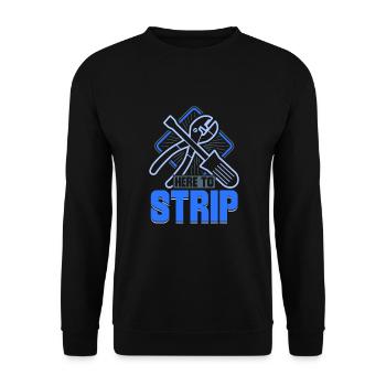 Electrician Electrical Engineer Lineman Electrical - Unisex Sweatshirt - black - Front - Alina (178cm) & Michal (187cm)