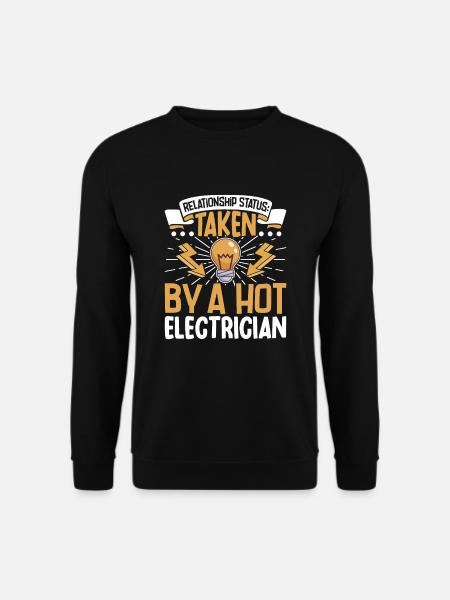 Electrician Electrical Engineer Lineman Electrical - Unisex Sweatshirt - black