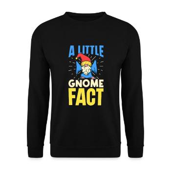 Garden Gnomes Gnome Lover Funny Gnome Gardening - Unisex Sweatshirt - black - Front - Alina (178cm) & Michal (187cm)
