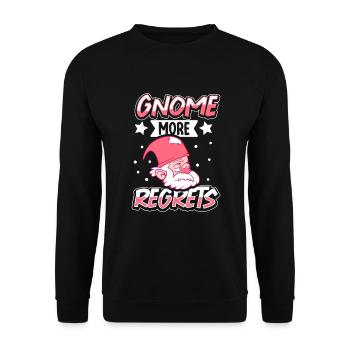Gnomes de jardin Gnome Amant Drôle de Gnome Jardinage - Sweat-shirt Unisexe - noir - Devant - Alina (178cm) & Michal (187cm)