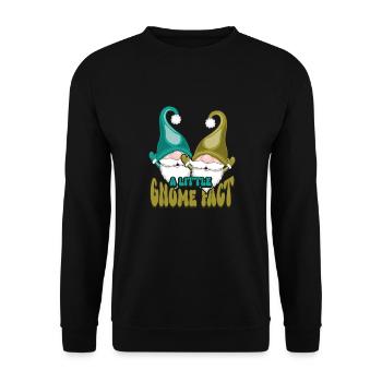 Garden Gnomes Gnome Lover Funny Gnome Gardening - Unisex Sweatshirt - black - Front - Alina (178cm) & Michal (187cm)