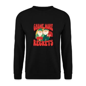 Gnomes de jardin Gnome Amant Drôle de Gnome Jardinage - Sweat-shirt Unisexe - noir - Devant - Alina (178cm) & Michal (187cm)