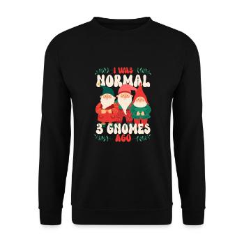 Nains de jardin Amant de gnome Jardinage drôle de gnome - Sweat-shirt Unisexe - noir - Devant - Alina (178cm) & Michal (187cm)