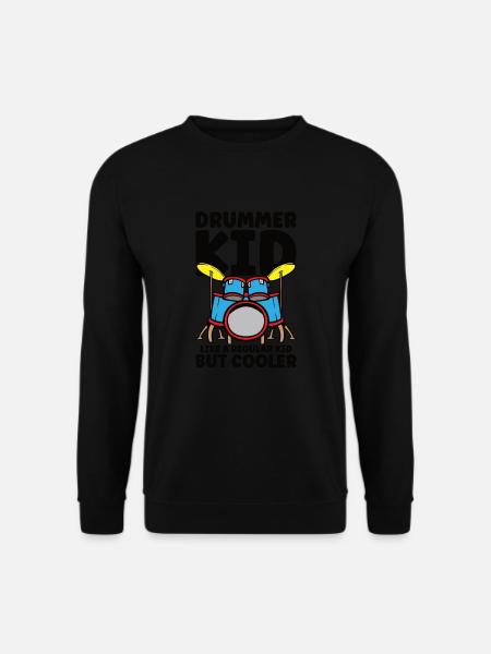 Schlagzeuger Drums Music Drum Set Drumming - Unisex Pullover - Schwarz