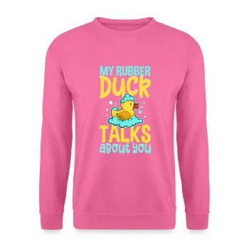 Gummiente Gummienten Entenliebhaber Badezimmer - Unisex Pullover - Pink - Vorne