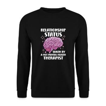 Sensibilisation à la santé mentale Dépression Prévention du suicide - Sweat-shirt Unisexe - noir - Devant - Alina (178cm) & Michal (187cm)
