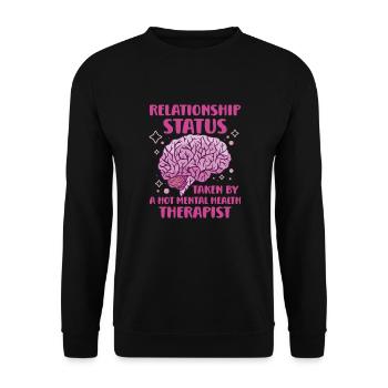 Sensibilisation à la santé mentale Dépression Prévention du suicide - Sweat-shirt Unisexe - noir - Devant - Alina (178cm) & Michal (187cm)