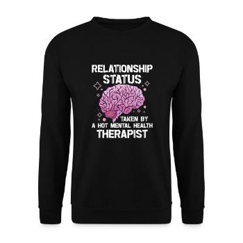 Sensibilisation à la santé mentale Dépression Prévention du suicide - Sweat-shirt Unisexe - noir - Devant - Alina (178cm) & Michal (187cm)