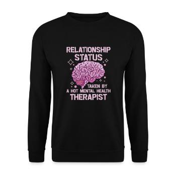 Sensibilisation à la santé mentale Dépression Prévention du suicide - Sweat-shirt Unisexe - noir - Devant - Alina (178cm) & Michal (187cm)