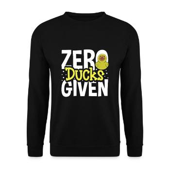 Rubber Ducks Duck Duck Lovers Bathroom - Unisex Sweatshirt - black - Front - Alina (178cm) & Michal (187cm)