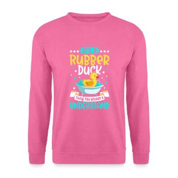 Gummiente Gummienten Entenliebhaber Badezimmer - Unisex Pullover - Pink - Vorne