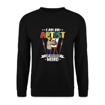 Artiste Peinture Peintre Art Couleur Art Professeur - Sweat-shirt Unisexe - noir - Devant - Alina (178cm) & Michal (187cm)
