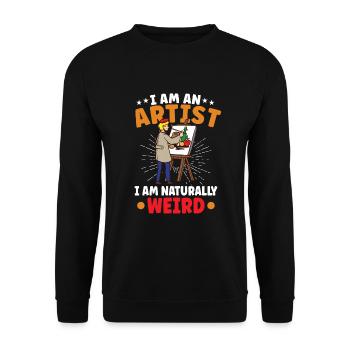 Artiste Peinture Peintre Art Couleur Art Professeur - Sweat-shirt Unisexe - noir - Devant - Alina (178cm) & Michal (187cm)