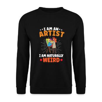 Artiste Peinture Peintre Art Couleur Art Professeur - Sweat-shirt Unisexe - noir - Devant - Alina (178cm) & Michal (187cm)
