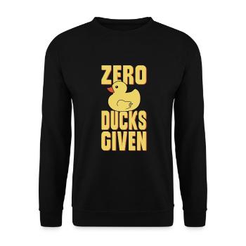 Rubber Ducks Duck Duck Lovers Bathroom - Unisex Sweatshirt - black - Front - Alina (178cm) & Michal (187cm)