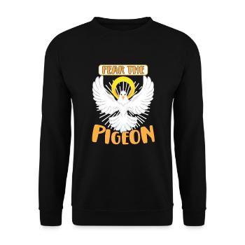Pigeon Pigeon Racing Pigeon Racer Pigeon Keeper - Unisex Sweatshirt - black - Front - Alina (178cm) & Michal (187cm)