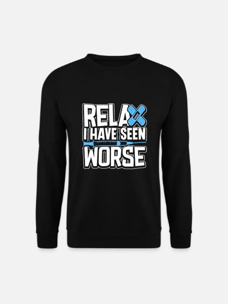 Nurse Nursing Clinic Paramedic - Unisex Sweatshirt - black