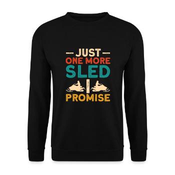 Snowmobile Snowmobile Winter Sports Gift Idea - Unisex Sweatshirt - black - Front - Alina (178cm) & Michal (187cm)