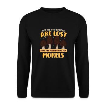 Morels Mushroom Picker Mushroom Farmer Mushroom - Sweat-shirt Unisexe - noir - Devant - Alina (178cm) & Michal (187cm)