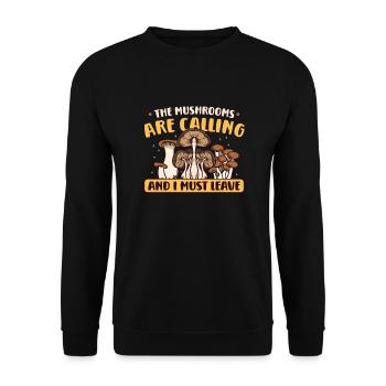 Morels Mushroom Picker Mushroom Farmer Mushroom - Sweat-shirt Unisexe - noir - Devant - Alina (178cm) & Michal (187cm)