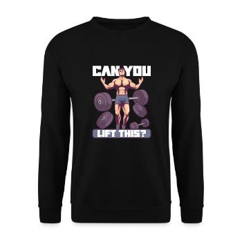 Bodybuilding Powerlifting Weightlifting Fitness - Unisex Pullover - Schwarz - Vorne - Alina (178cm) & Michal (187cm)