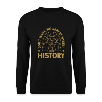 History historian History - Unisex Sweatshirt - black - Front - Alina (178cm) & Michal (187cm)