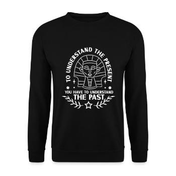 History historian History - Unisex Sweatshirt - black - Front - Alina (178cm) & Michal (187cm)