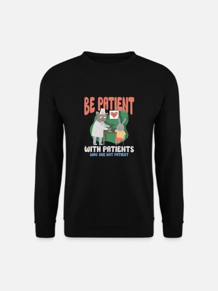 nurse nursing clinic paramedic - Unisex Sweatshirt - black