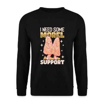 Morels Mushroom Picker Mushroom Farmer Mushroom - Sweat-shirt Unisexe - noir - Devant - Alina (178cm) & Michal (187cm)