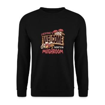 Morels Mushroom Picker Mushroom Farmer Mushroom - Unisex Pullover - Schwarz - Vorne - Alina (178cm) & Michal (187cm)
